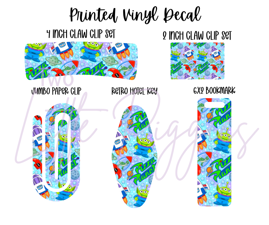 Printed Vinyl - Pizza Planet