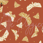 Printed Vinyl - Checkers - Earthy Insects