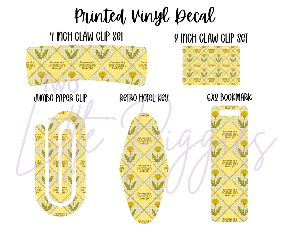 Printed Vinyl - Dandelion Girl