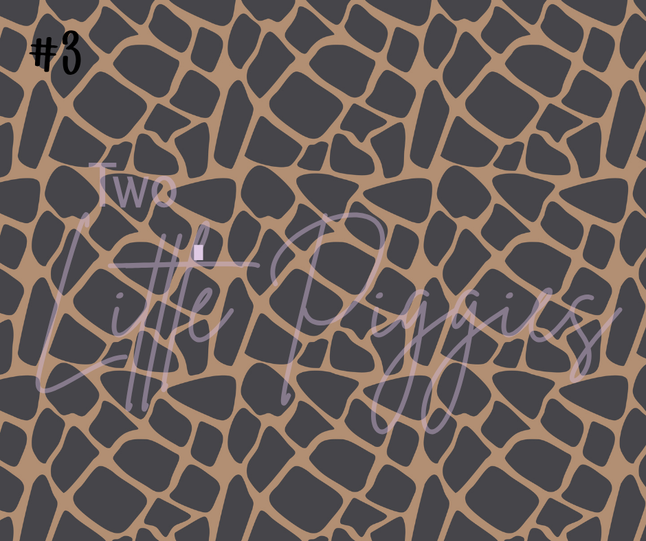 Printed Vinyl - Neutral Safari Collection