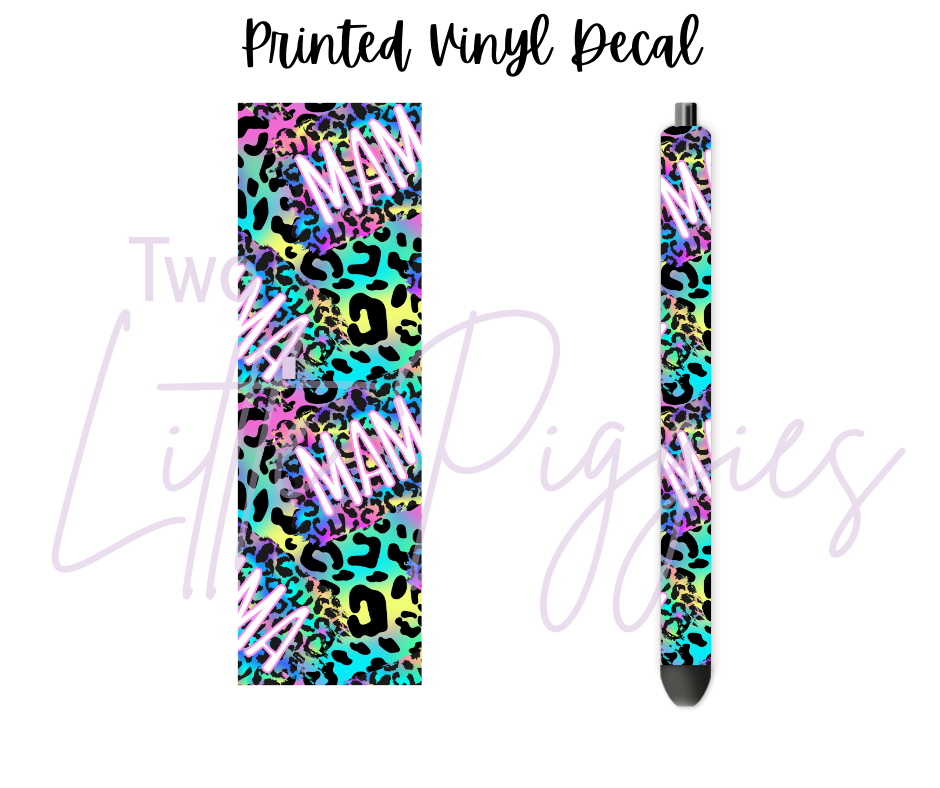 Printed Vinyl - Mama Leopard