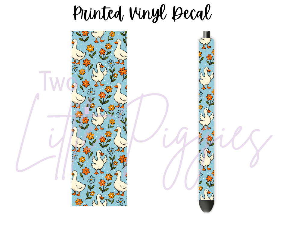 Printed Vinyl - Blue Silly Goose