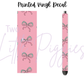 Printed Vinyl - Pink and Teal Bows