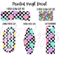 Printed Vinyl - Checkered Smiles