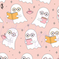 Printed Vinyl - Girl Ghosts and Books