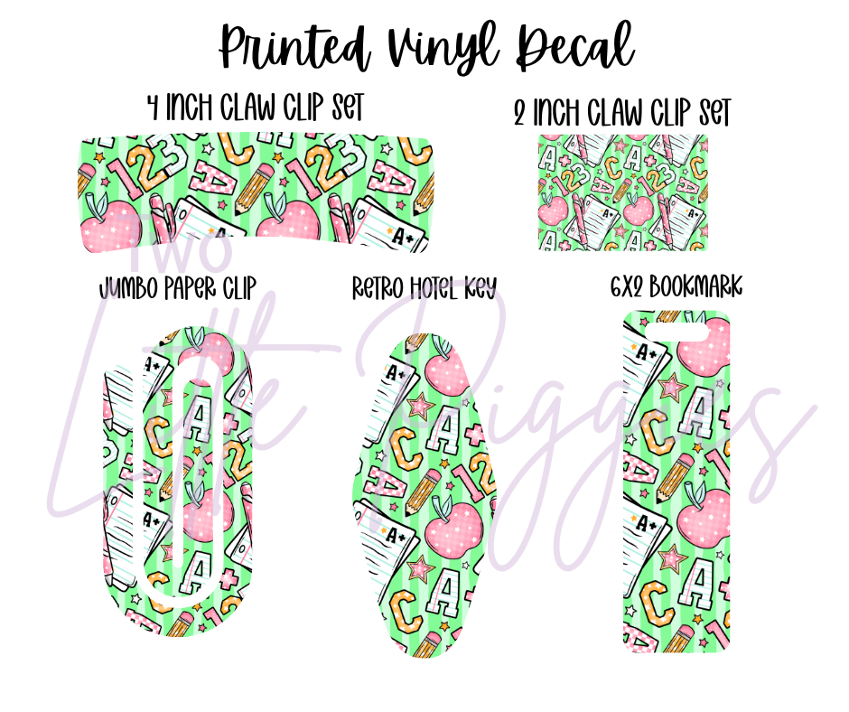 Printed Vinyl - Back to School - All Star