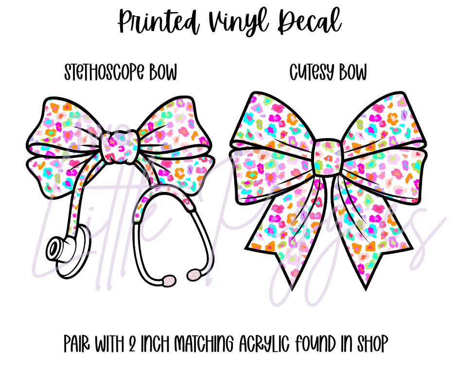 Printed Vinyl - Cutesey Leopard