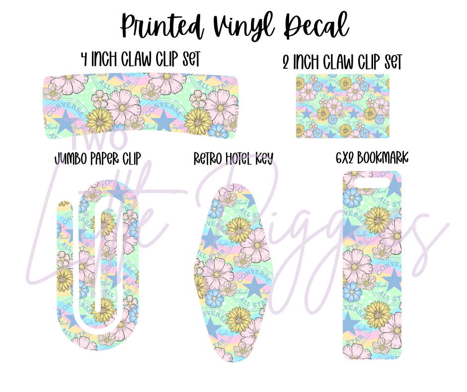 Printed Vinyl - Springtime Converse