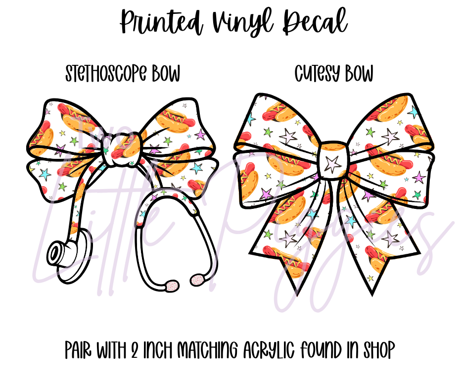 Printed Vinyl - Hotdogs