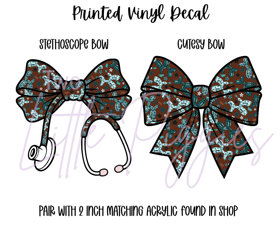 Printed Vinyl - Western Balloon Dogs