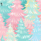 Printed Vinyl - Preppy Christmas Trees