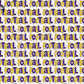 Printed Vinyl - Football - Purple and Gold