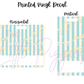Printed Vinyl - Stripes and Bows