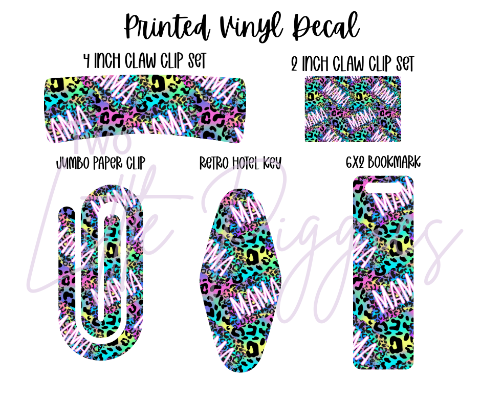 Printed Vinyl - Mama Leopard