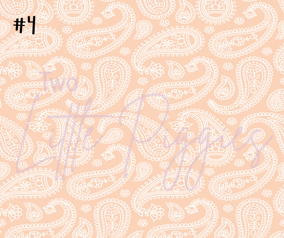 Printed Vinyl - Pastel Paisley