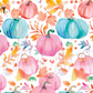Printed Vinyl - Watercolor Pumpkin