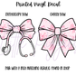 Printed Vinyl - Pink Western Bows