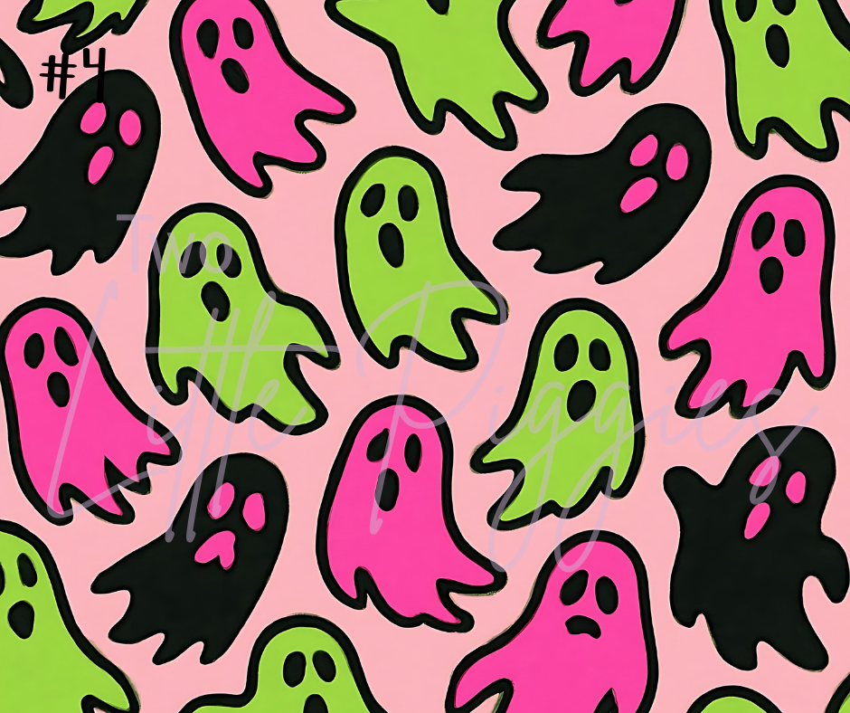 Printed Vinyl - Halloween - Neon Halloween