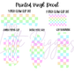 Printed Vinyl - Pastel Rainbow Checker