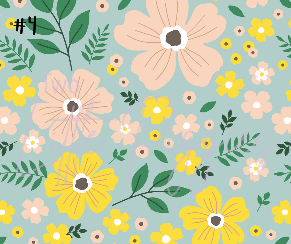 Printed Vinyl - Mother's Day Flowers
