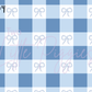 Printed Vinyl - Pastel Gingham Bows
