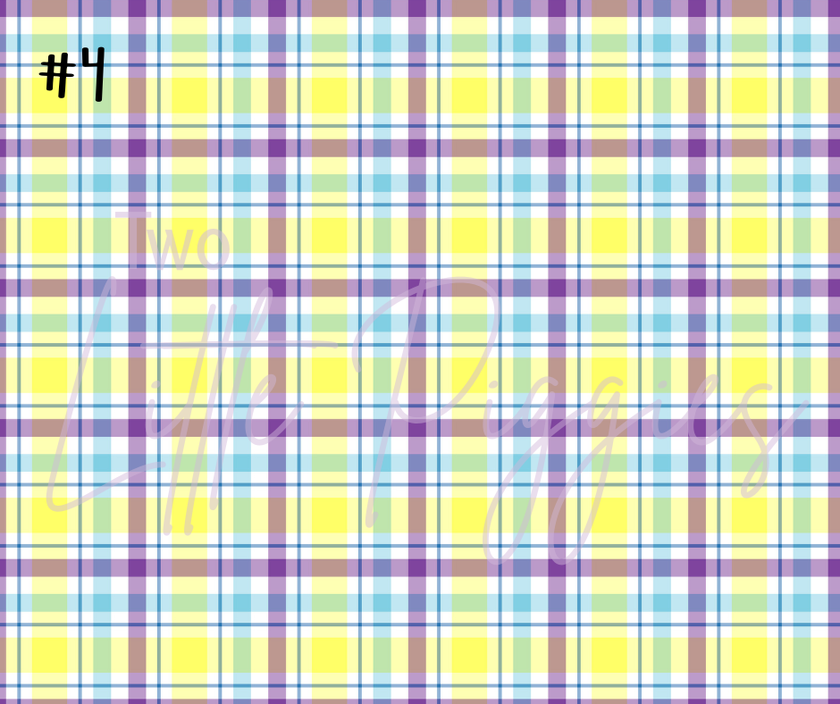 Printed Vinyl - Spring Plaid