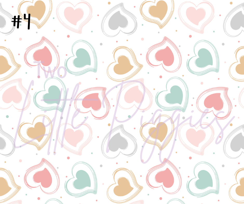 Printed Vinyl - Pastel Rainbow
