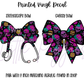 Printed Vinyl - Skelli Flowers