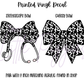 Printed Vinyl - Black Cow Print