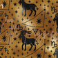Printed Vinyl - Capricorn - Black and Gold