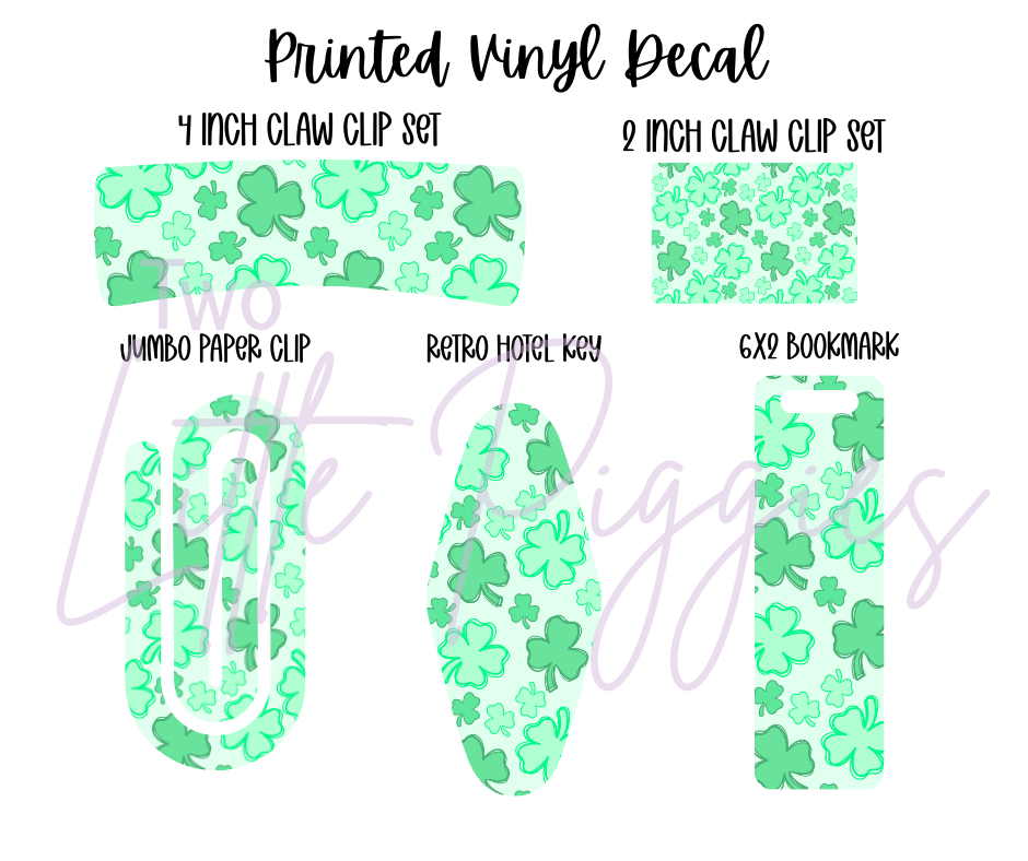 Printed Vinyl - St. Patrick's - Doodle