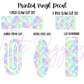Printed Vinyl - Pastel Rainbow F*** on White Checker