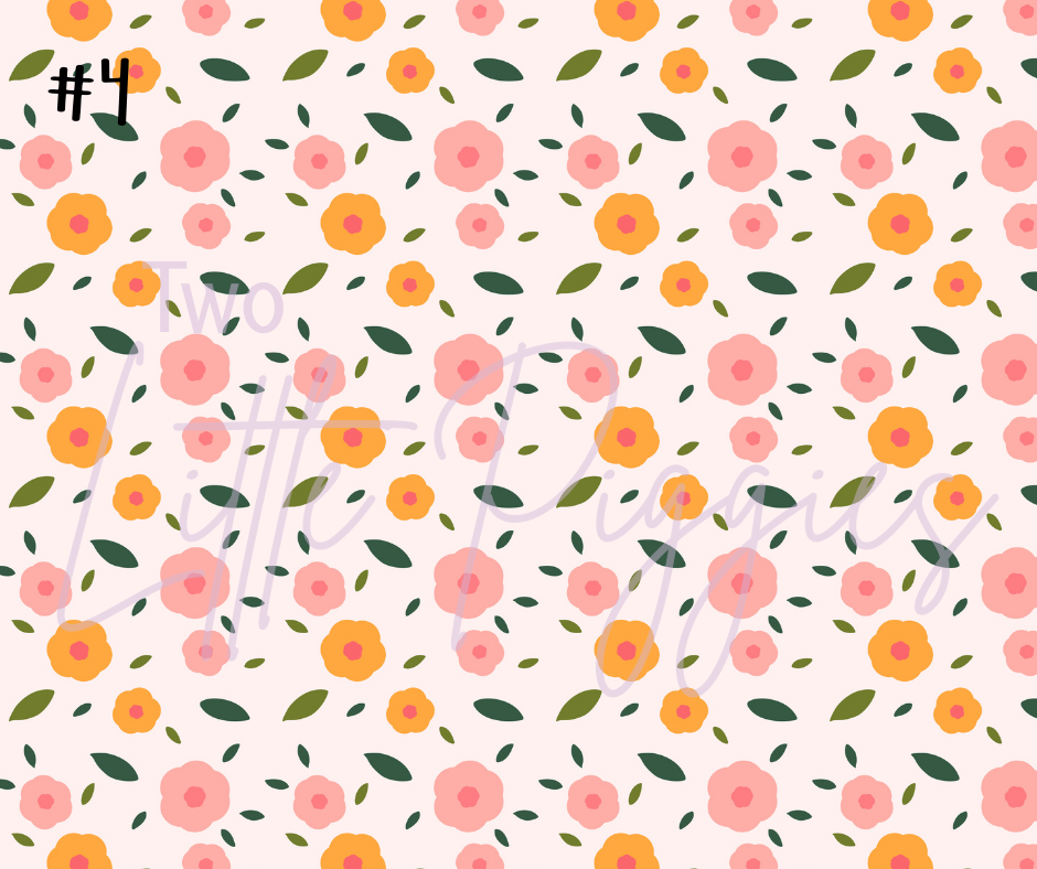 Printed Vinyl - Spring Floral