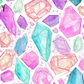 Printed Vinyl - Pastel Gems