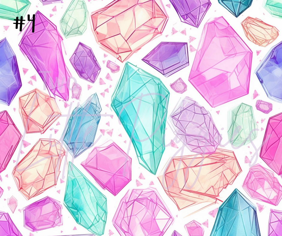 Printed Vinyl - Pastel Gems