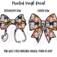 Printed Vinyl - Embroidered Bows