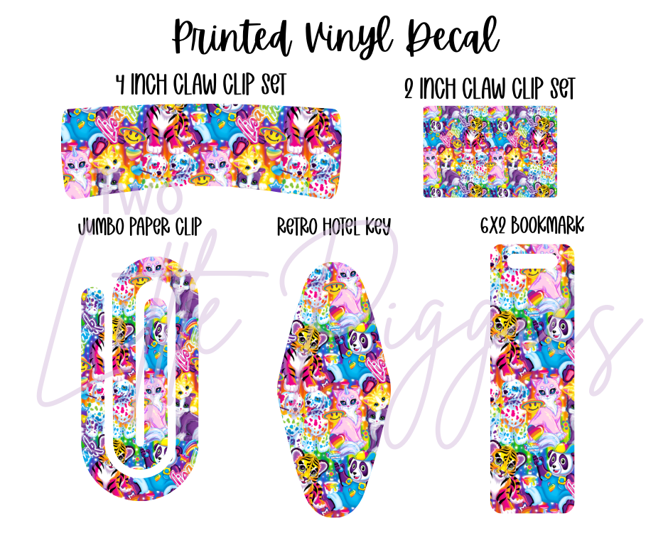 Printed Vinyl - 90's - Lisa Frank