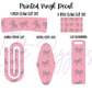 Printed Vinyl - Pink and Teal Bows