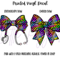 Printed Vinyl - Rainbow Checkers Bolts