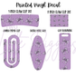 Printed Vinyl - Purple Checkered Bows