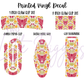 Printed Vinyl - Moths and Tulips