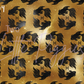 Printed Vinyl - Pisces - Black and Gold
