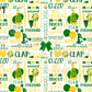 Printed Vinyl - Cheer - Green and Yellow
