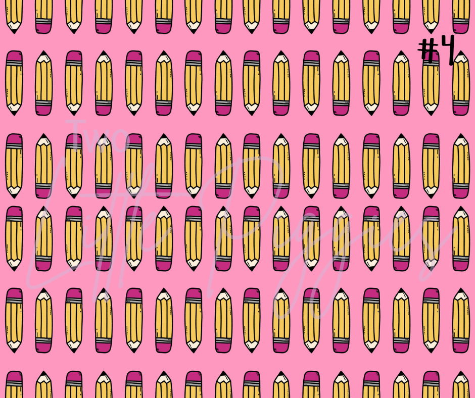 Printed Vinyl - Boho School Pink