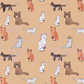 Printed Vinyl - Cute Cats