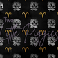 Printed Vinyl - Aries - Black and Gold
