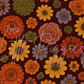Printed Vinyl - Burgundy Fall Floral