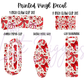 Printed Vinyl - Red and Pink Bows