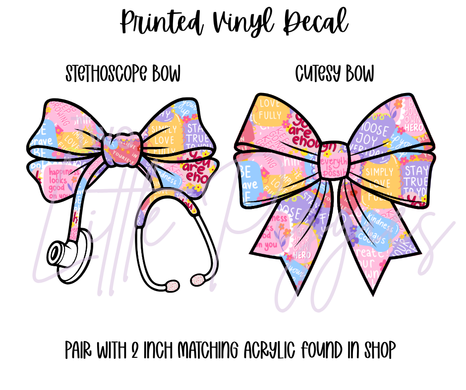 Printed Vinyl - Positivity Stickers