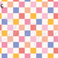 Printed Vinyl - Checkers and Flowers
